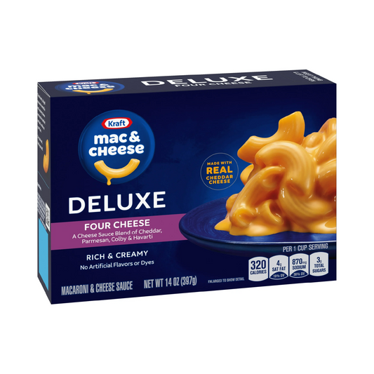 Kraft Deluxe Four Cheese Mac N Cheese Dinner – 397 g