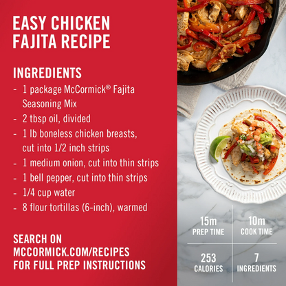 McCormick Fajita Seasoning Mix – 31 g