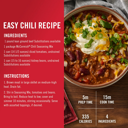 McCormick Original Chili Seasoning Mix – 35 g