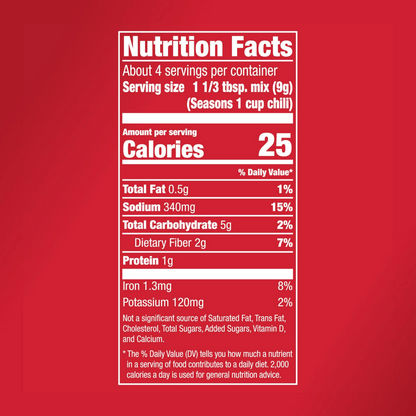 McCormick Original Chili Seasoning Mix – 35 g