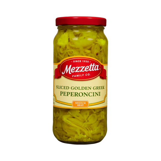 Mezzetta Sliced Golden Greek Peperoncini – 473 mL