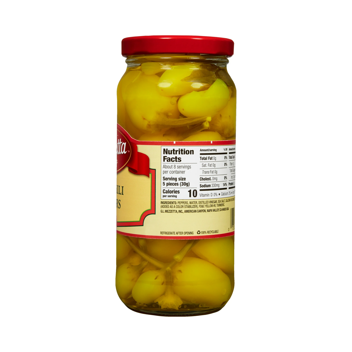 Mezzetta Hot Chili Peppers – 473 mL