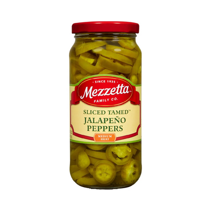 Mezzetta Sliced Tamed Jalapeno Peppers – 473 mL