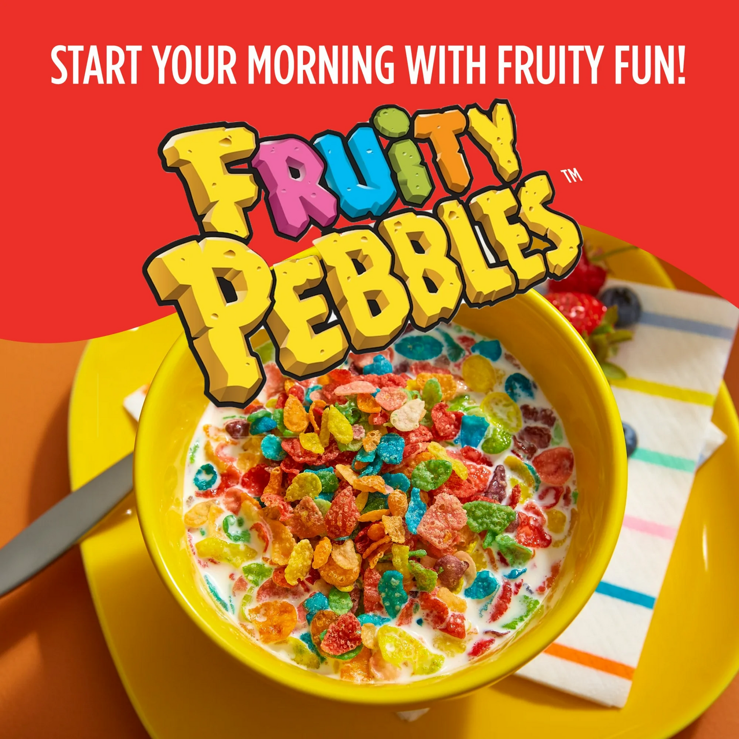 Post Fruity Pebbles Breakfast Cereal – 311 g