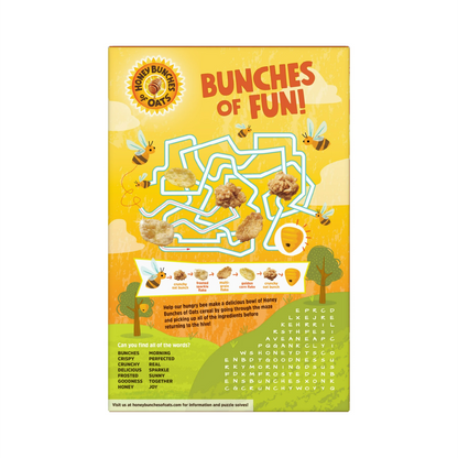 Post Honey Bunches of Oats Honey Roasted Breakfast Cereal – 340 g