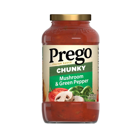 Prego Chunky Mushroom & Green Pepper Pasta Sauce – 673 g