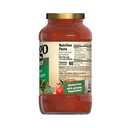 Prego Chunky Mushroom & Green Pepper Pasta Sauce – 673 g