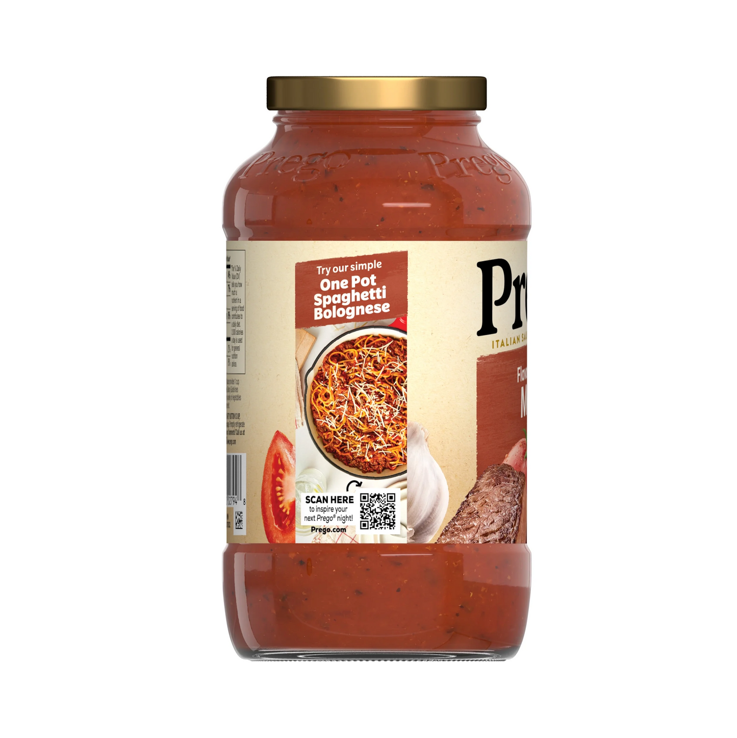 Prego Italian Tomato Pasta Sauce Flavored with Meat – 680 g