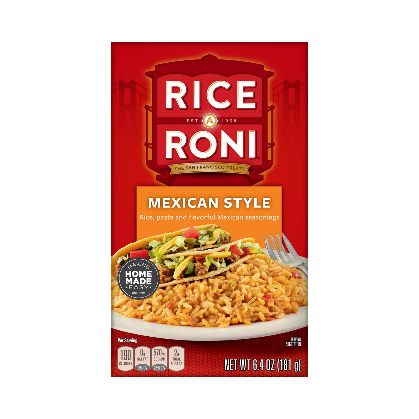 Rice-A-Roni Mexican Style Rice & Pasta Mix – 181 g