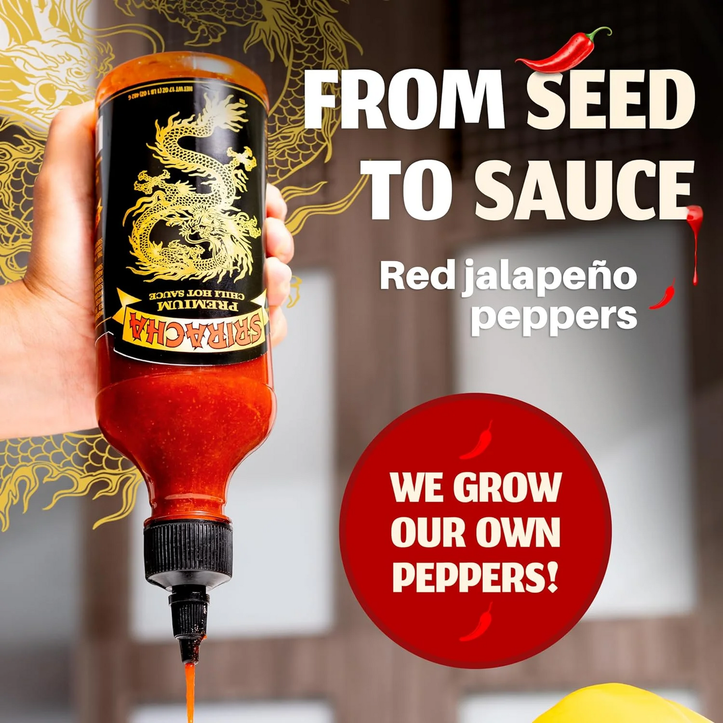 Underwood Ranches Sriracha Premium Chili Hot Sauce – 482 g