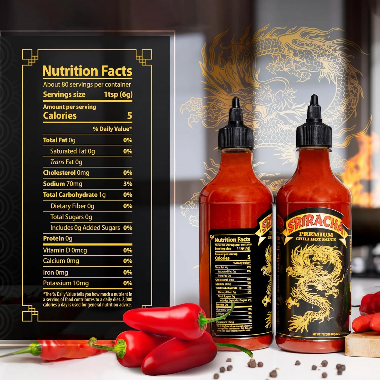 Underwood Ranches Sriracha Premium Chili Hot Sauce – 482 g