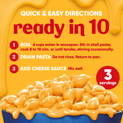 Velveeta Shells & Cheese Original Mac N Cheese Dinner – 340 g