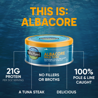 Wild Planet Albacore Wild Tuna with Sea Salt – 142 g
