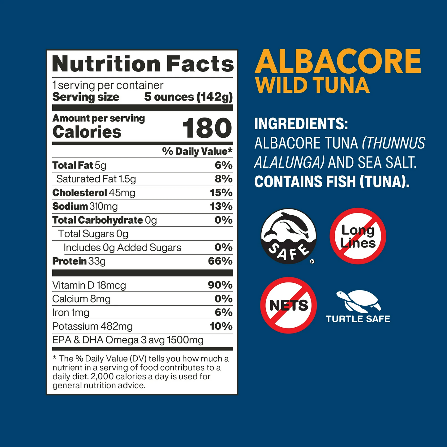 Wild Planet Albacore Wild Tuna with Sea Salt – 142 g