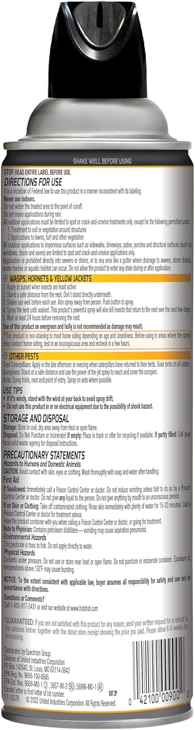 Hot Shot Wasp & Hornet Killer – 396 g