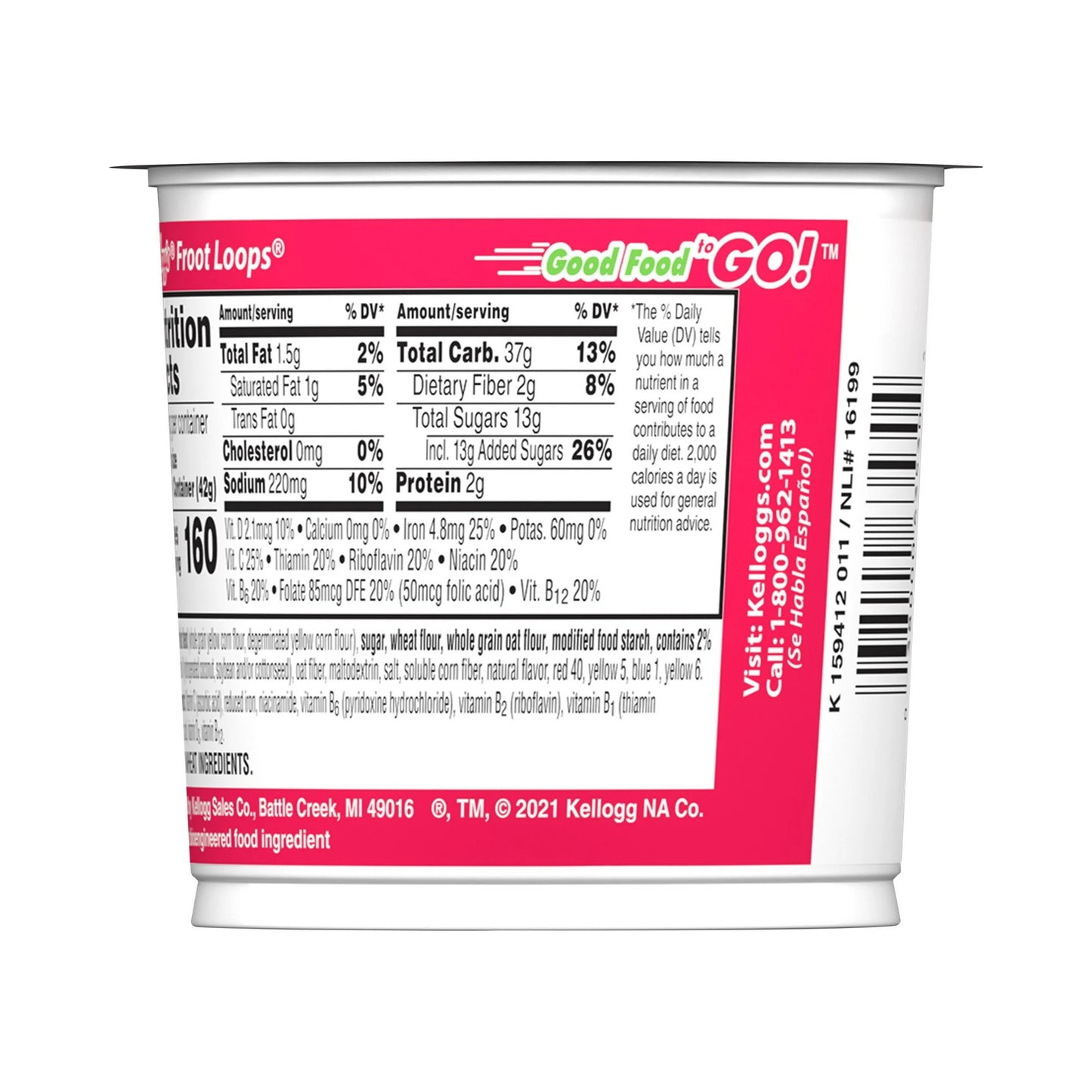 Kellogg's Cereal Cup Froot Loops – 42 g