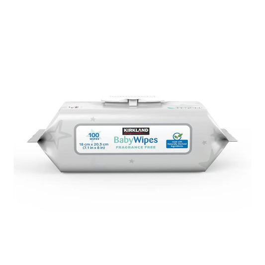 Kirkland Baby Wipes Fragrance Free 18x20.3cm No Flush – 100s