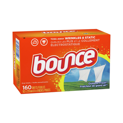 Bounce Dryer Softener Sheets, Outdoor Fresh Scent - 160 ct