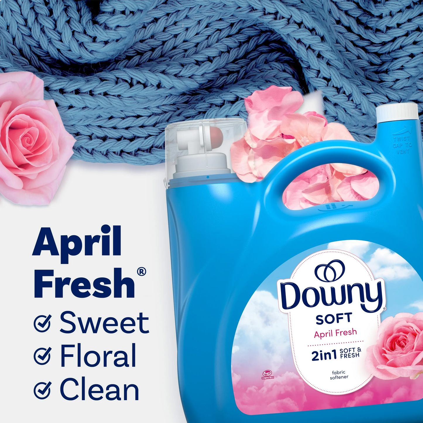 Downy Ultra Concentrated Fabric Conditioner, April Fresh Scent – 5.03 L, 251 loads