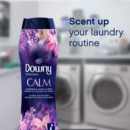 Downy Infusions Calm In Wash Scent Booster Beads, Lavender & Vanilla Bean Scent – 162 g