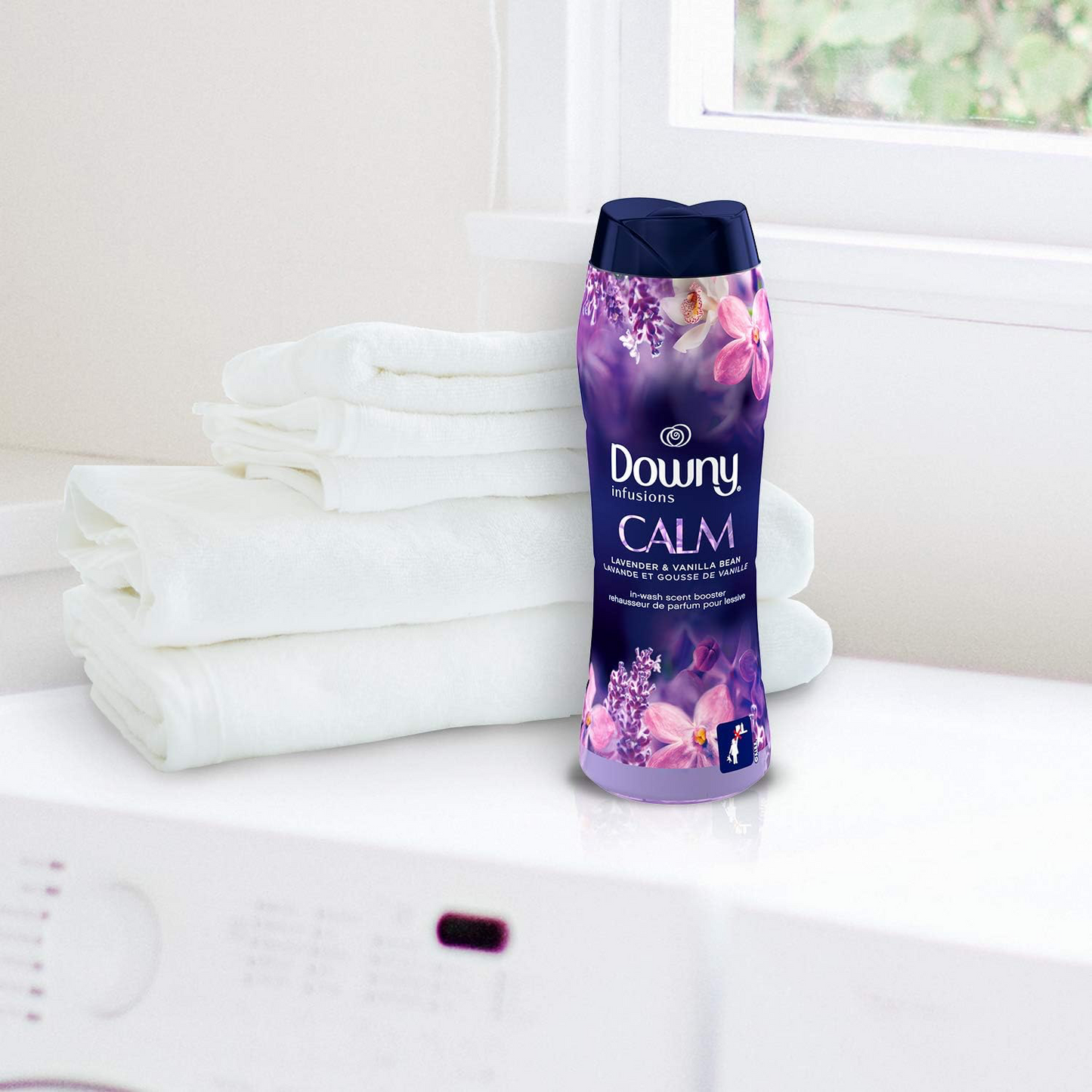 Downy Infusions Calm In Wash Scent Booster Beads, Lavender & Vanilla Bean Scent – 162 g