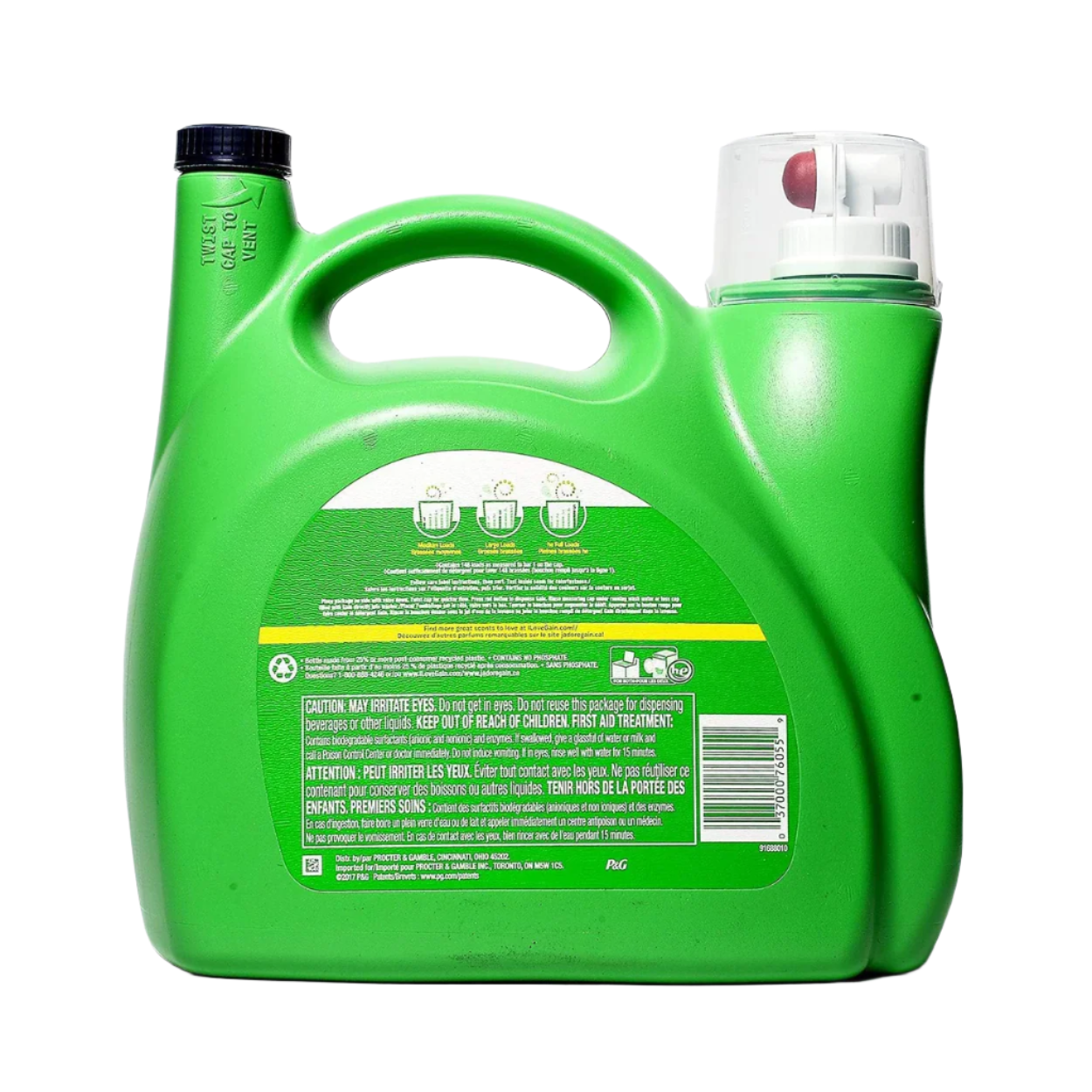 Gain Ultra Concentrated + Aroma Boost Liquid Laundry Detergent, Original Scent – 5.91 L