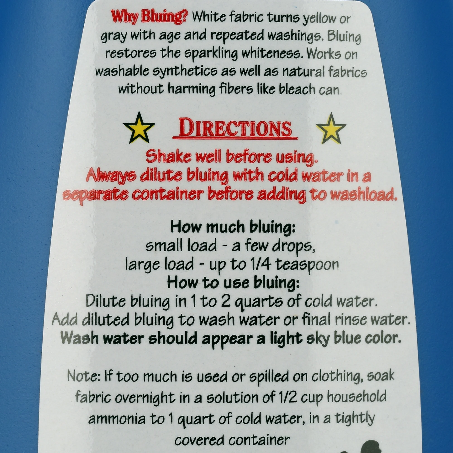Mrs Stewart's Concentrated Liquid Bluing – 237 mL