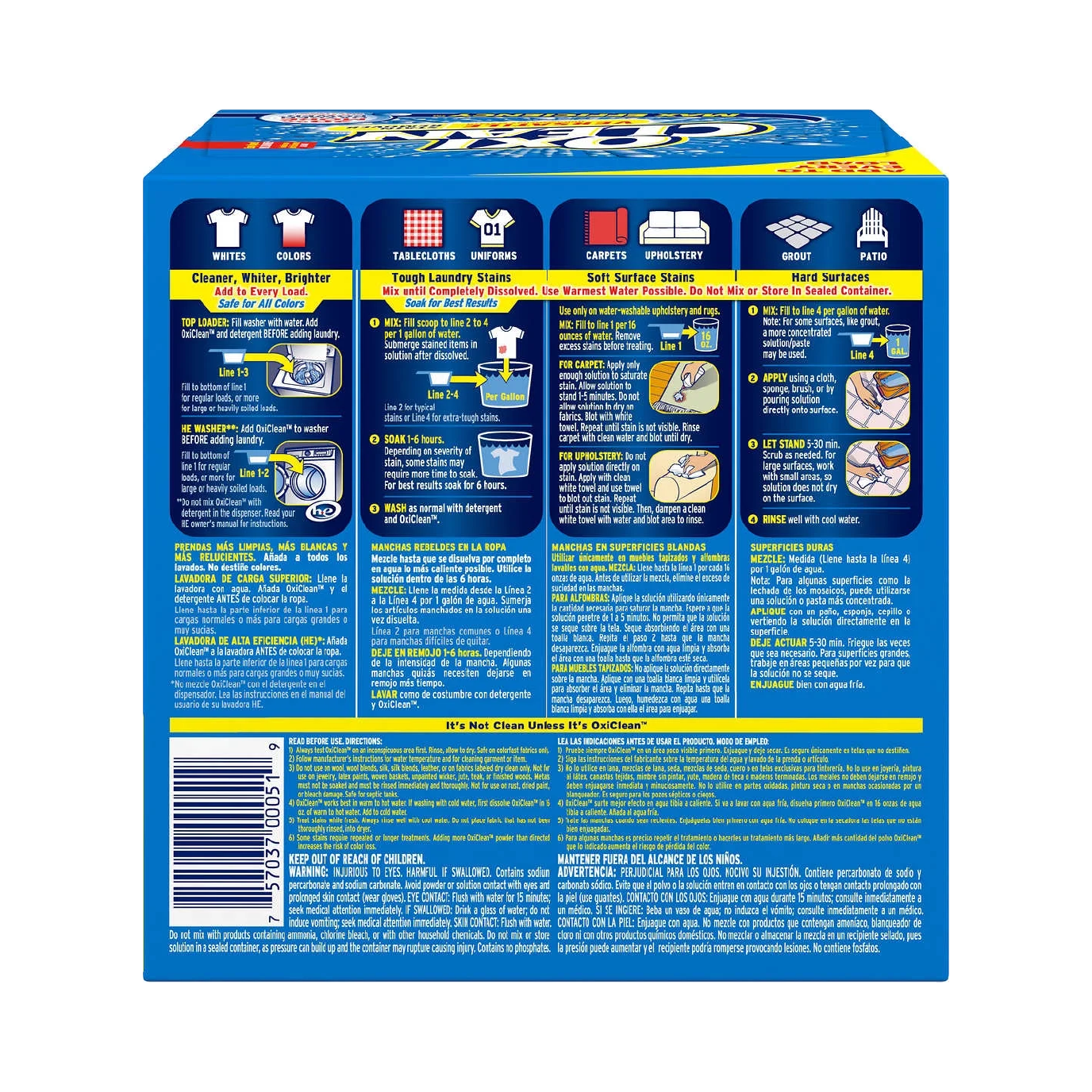 OxiClean Max Efficiency Versatile Stain Remover Powder – 5.26 kg, 290 loads
