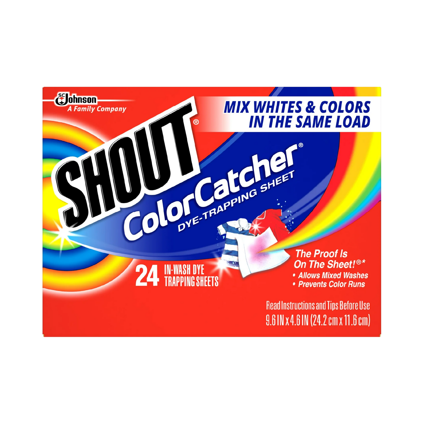 Shout Color Catcher Laundry Dye-Trapping Sheets – 24 ct