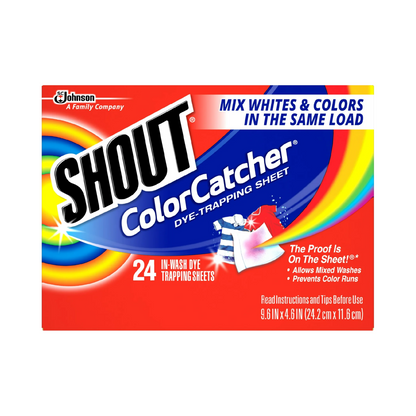 Shout Color Catcher Laundry Dye-Trapping Sheets – 24 ct