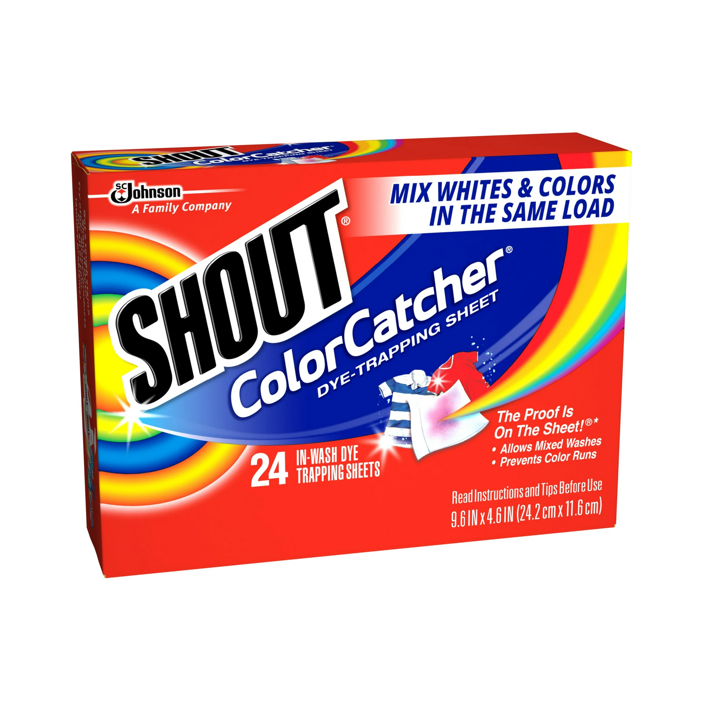 Shout Color Catcher Laundry Dye-Trapping Sheets – 24 ct