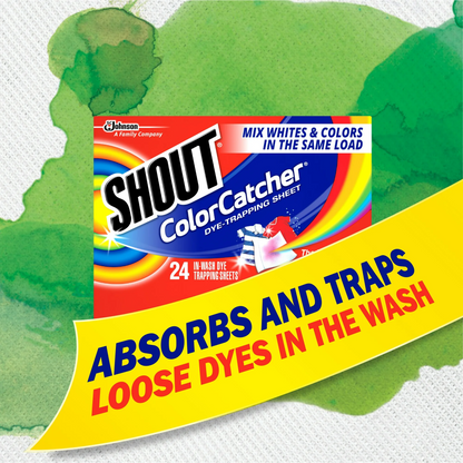 Shout Color Catcher Laundry Dye-Trapping Sheets – 24 ct