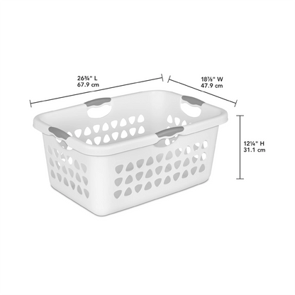 Sterilite Ultra Laundry Basket, White – 71 L
