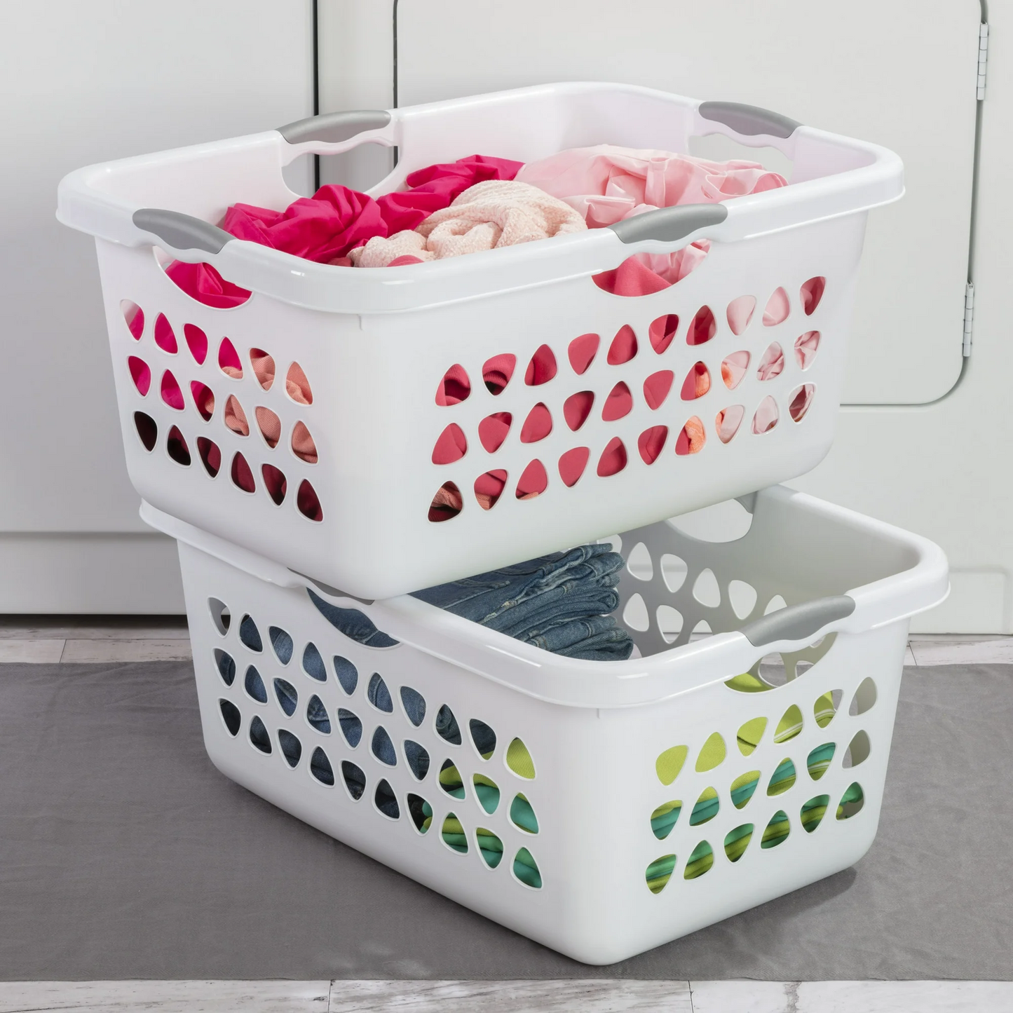 Sterilite Ultra Laundry Basket, White – 71 L