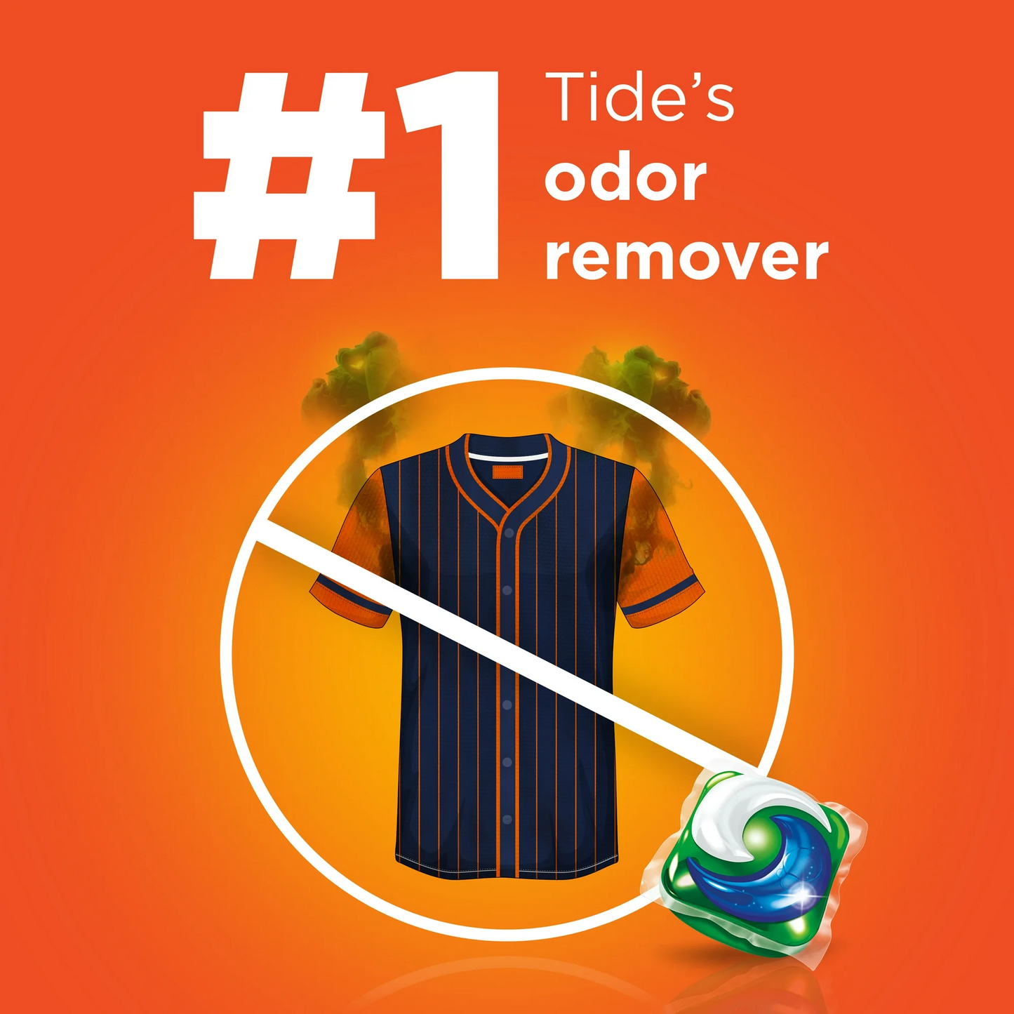 Tide Pods + Febreze 4-in-1 Sport Odor Defense Laundry Detergent Pacs, Active Fresh Scent – 54 ct
