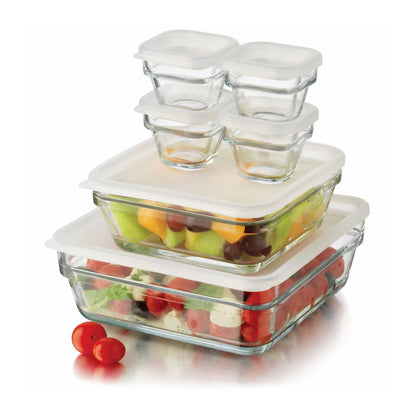 Libbey Save'n Store 6 Glass Bowls w/ Lids