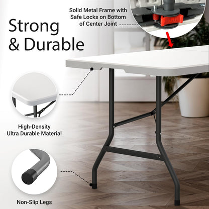Lifetime 6ft Folding Table 30"W