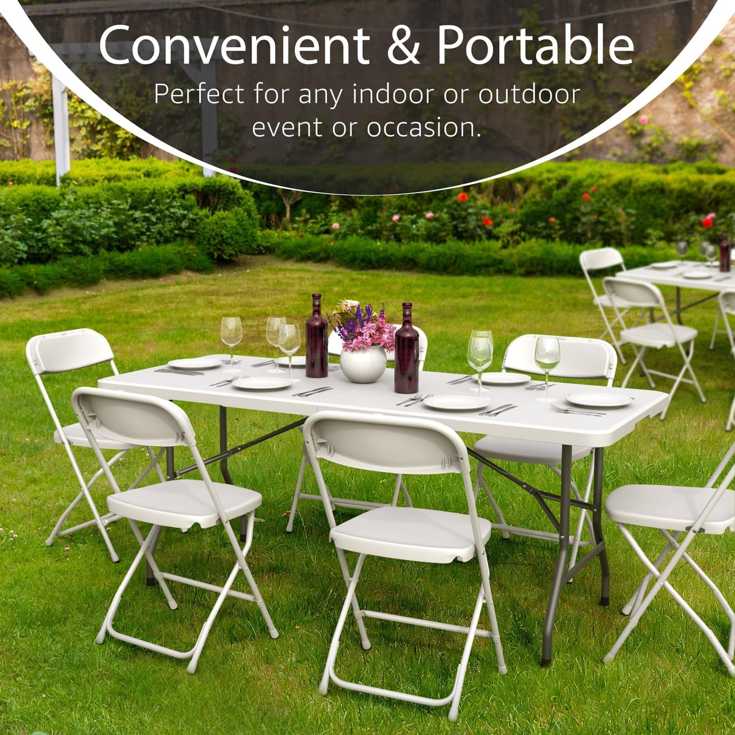 Lifetime 6ft Folding Table 30"W
