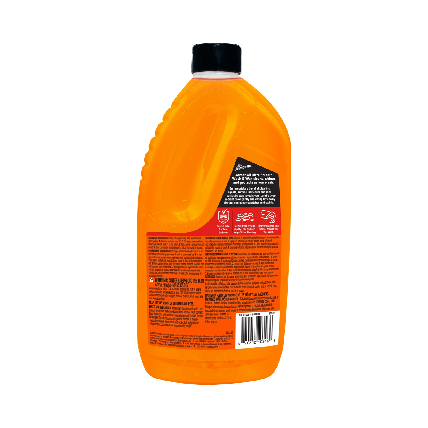 Armor All Ultra Shine Wash & Wax Liquid Car Wash – 1.89 L