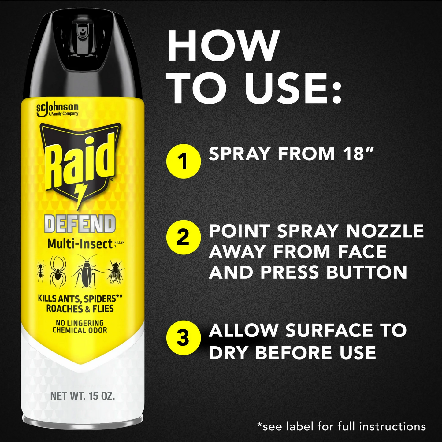 Raid Defend Multi Insect Killer – 425 g