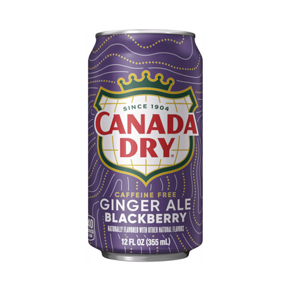 Canada Dry Blackberry Ginger Ale – 355 mL, 12 ct