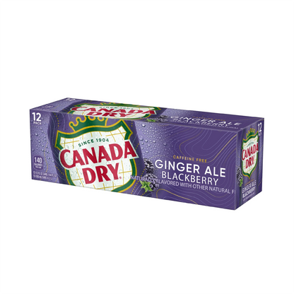 Canada Dry Blackberry Ginger Ale – 355 mL, 12 ct