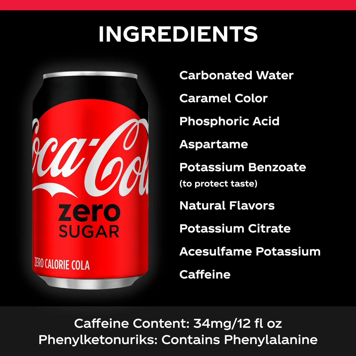 Coca-Cola Zero Sugar – 355 mL