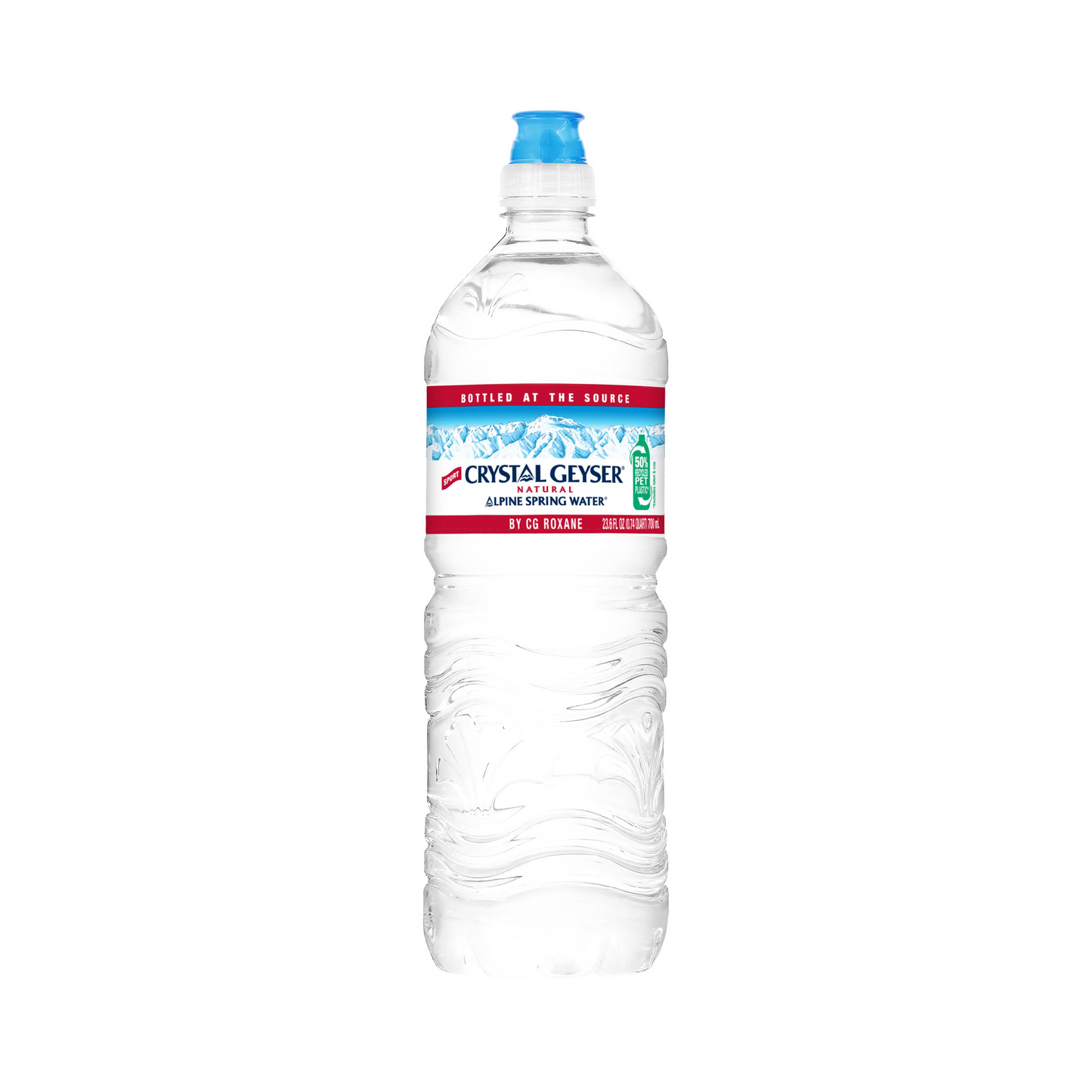 Crystal Geyser Alpine Spring Water with Sports Cap – 700 mL