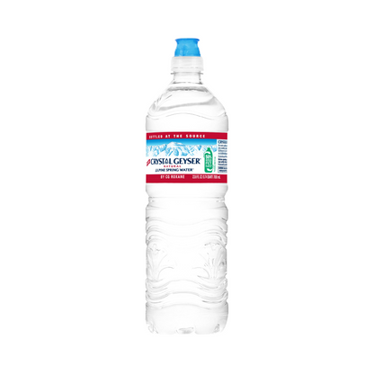 Crystal Geyser Alpine Spring Water with Sports Cap – 700 mL