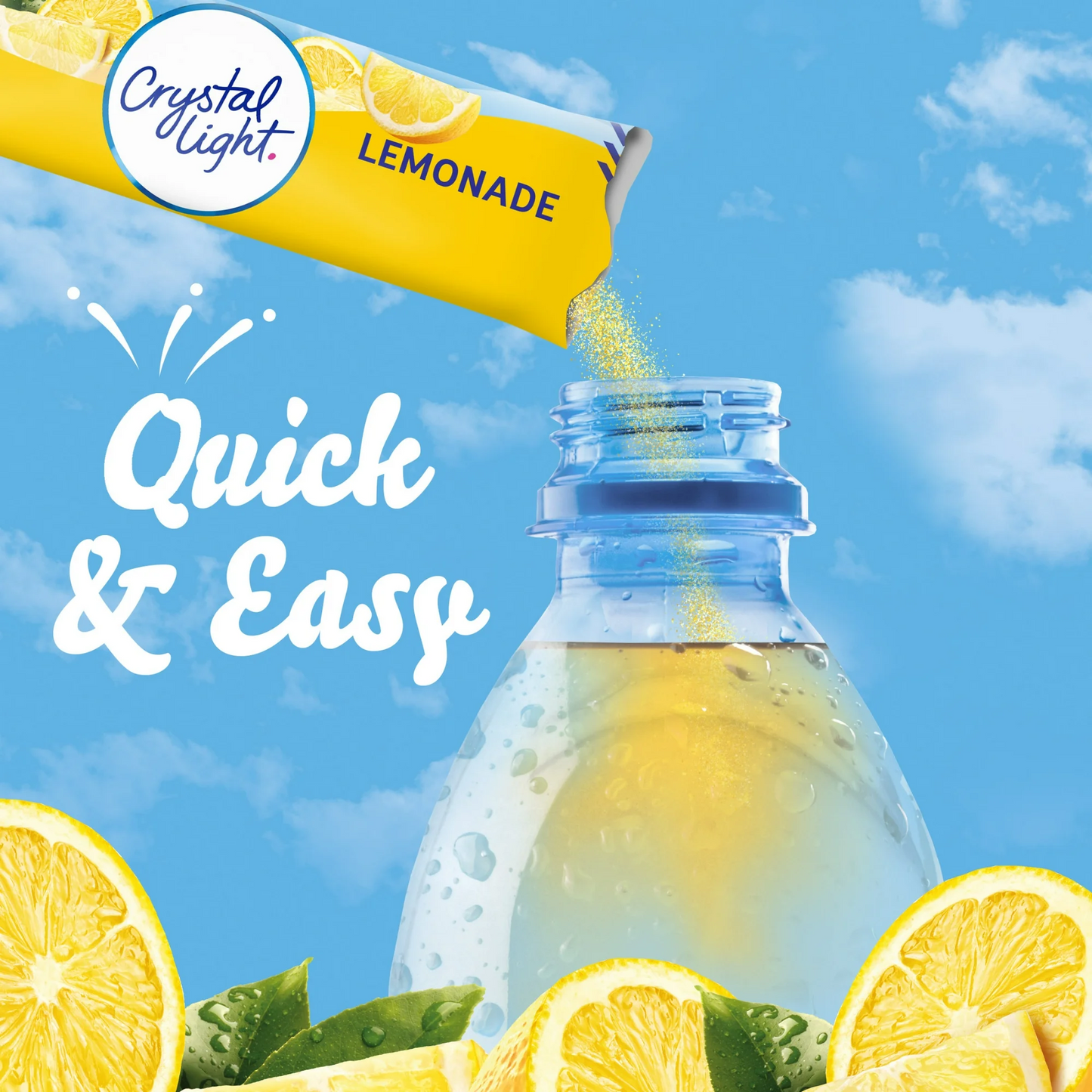 Crystal Light Lemonade Flavored Powdered Drink Mix – 10 ct