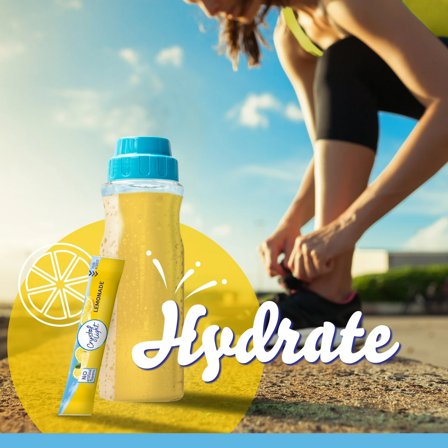 Crystal Light Lemonade Flavored Powdered Drink Mix – 10 ct