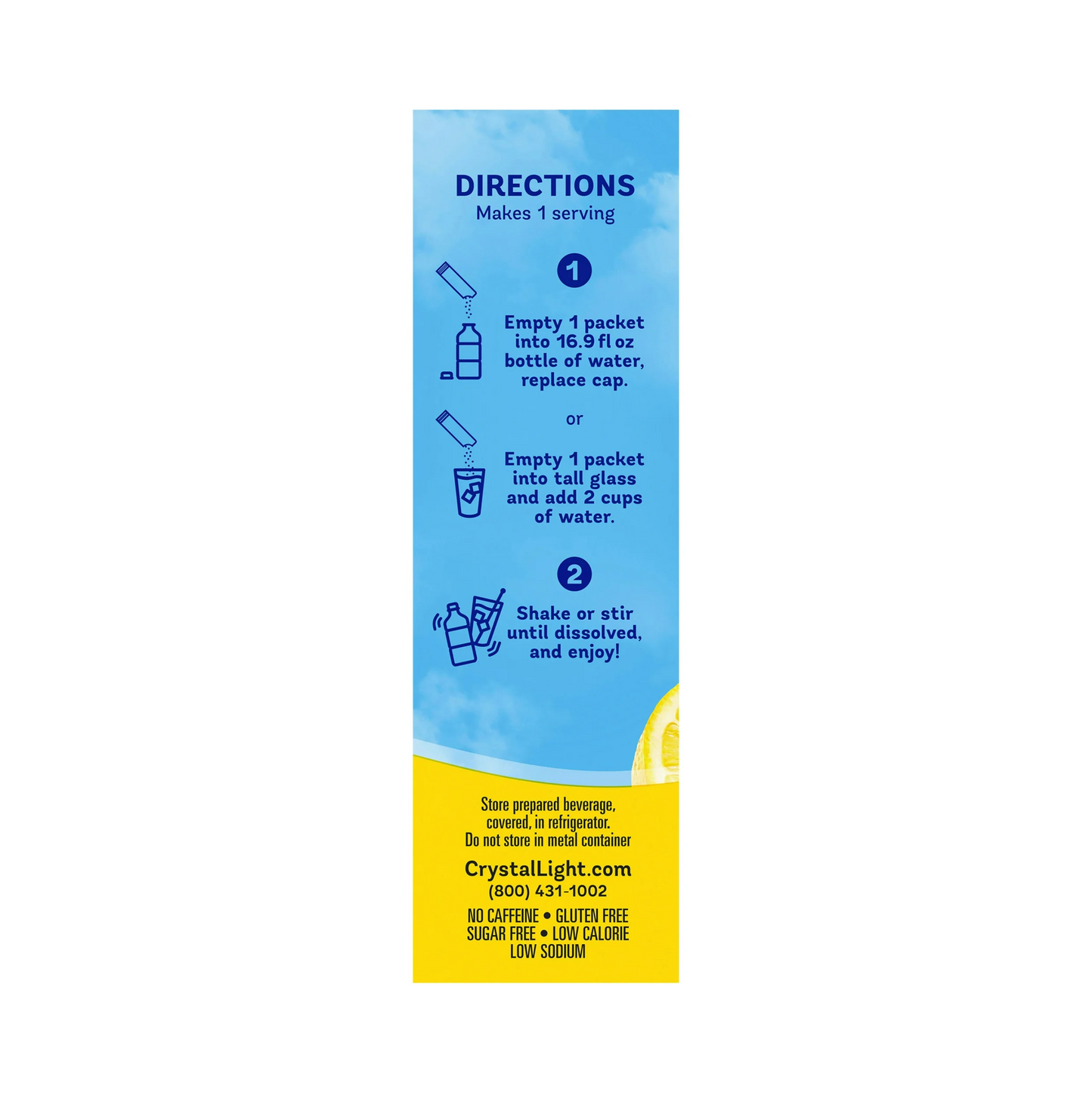 Crystal Light Lemonade Flavored Powdered Drink Mix – 10 ct