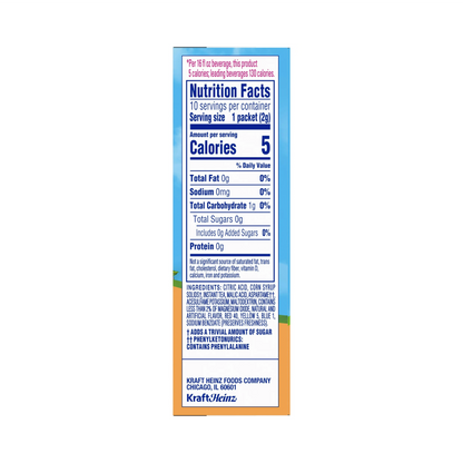 Crystal Light Peach Iced Tea Flavored Powdered Drink Mix – 10 ct