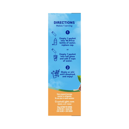 Crystal Light Peach Iced Tea Flavored Powdered Drink Mix – 10 ct